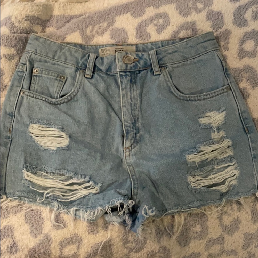 Topshop Mom Denim Shorts